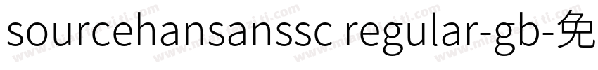 sourcehansanssc regular-gb字体转换
